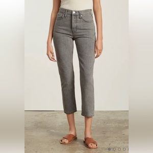 NWT Everlane 90’s cropped cheeky jeans in Acid Gray